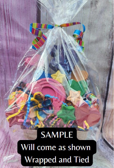 Train Themed Basket Filled of Crayons l Table Center Pieces l Kids Gift Basket l Child's Gift l Party Favors l Boys Gift Basket