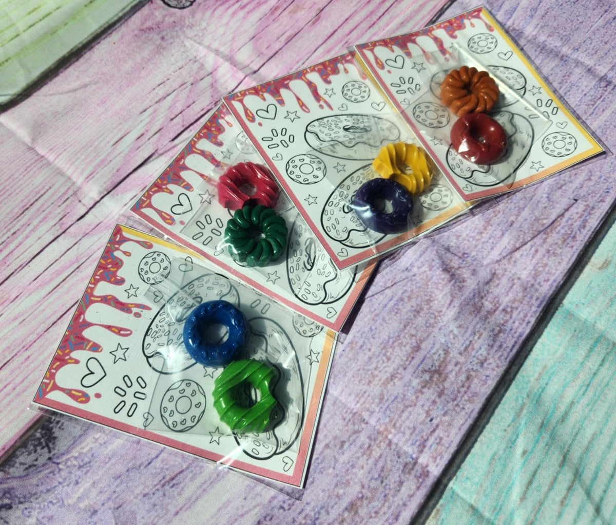 Donut Coloring Kits โ Sweet Party Favors for Kids | Kids Birthday Favors | Donut Party | Non-Toxic Crayons