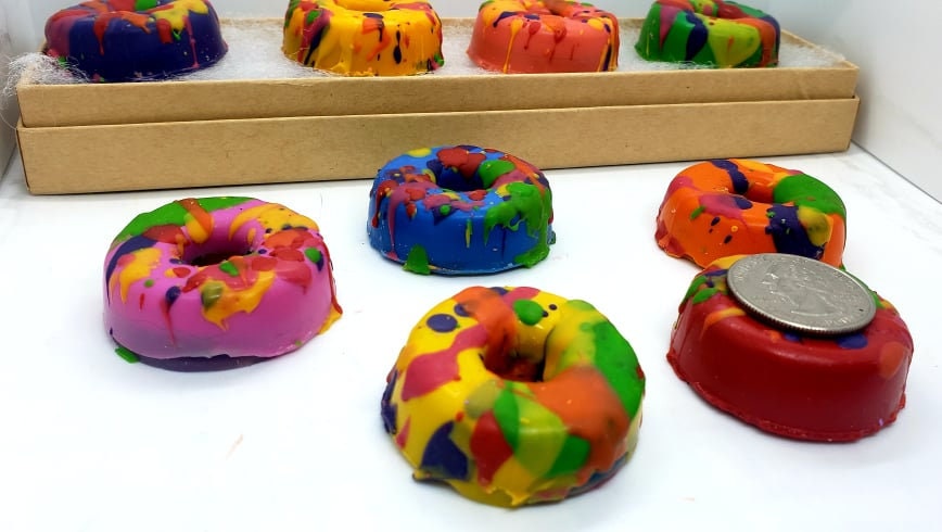 Doughnut Shop Crayons - Doughnut Party Favors - Doughnut Crayons