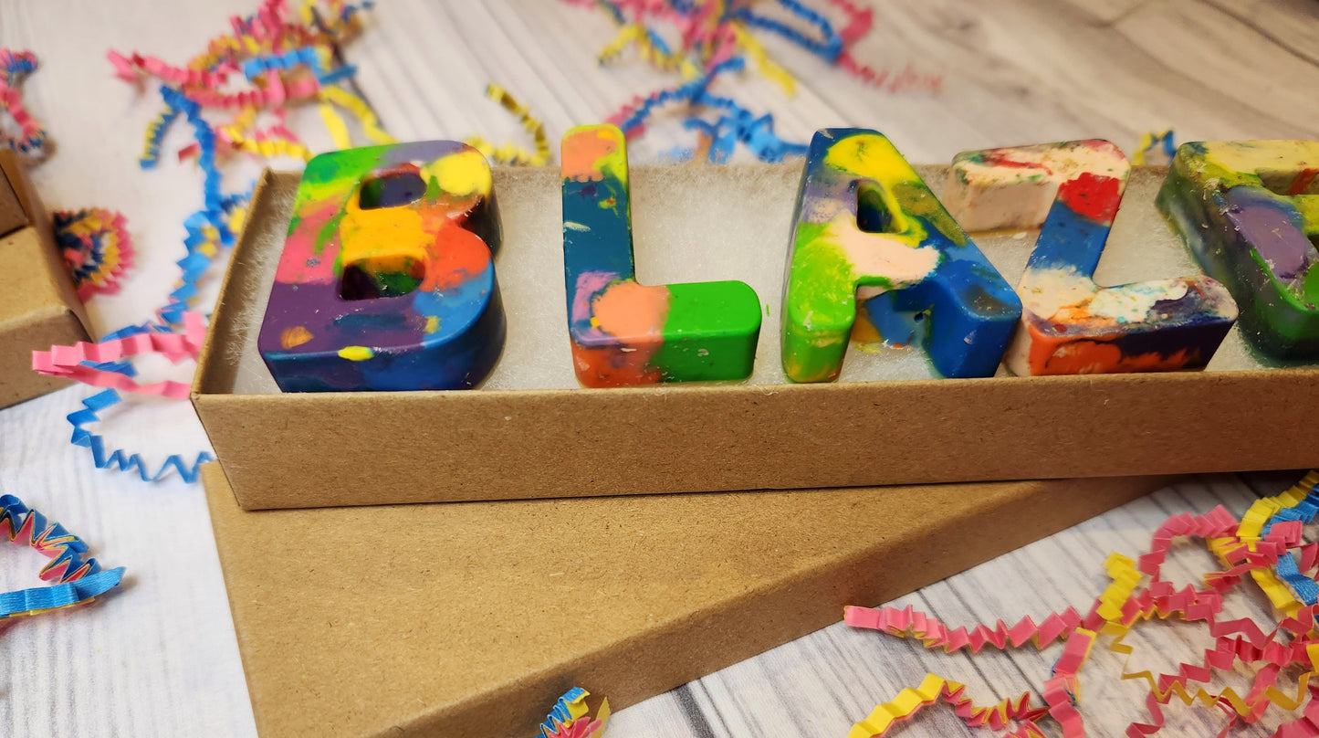 Personalized Crayon Names, Party Favors, Stocking Stuffers, Easter Basket, Flower Girl Gift, Birthday Party Favors