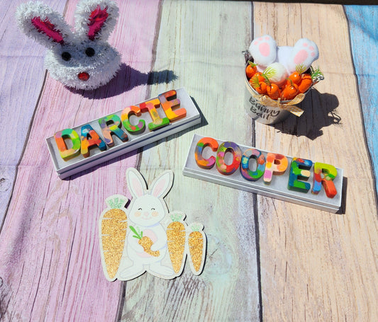 Personalized Crayon Names, Party Favors, Stocking Stuffers, Easter Basket, Flower Girl Gift, Birthday Party Favors