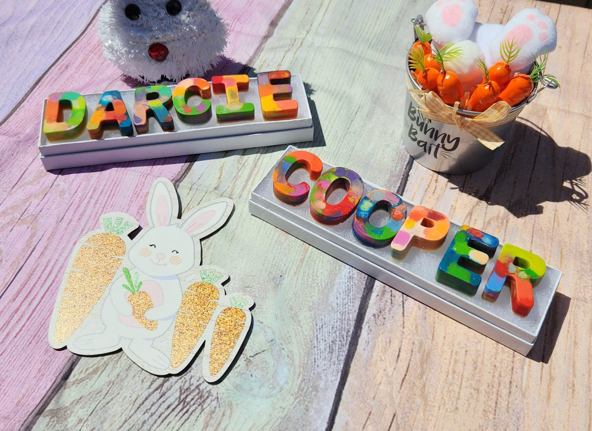 Personalized Crayon Names, Party Favors, Stocking Stuffers, Easter Basket, Flower Girl Gift, Birthday Party Favors
