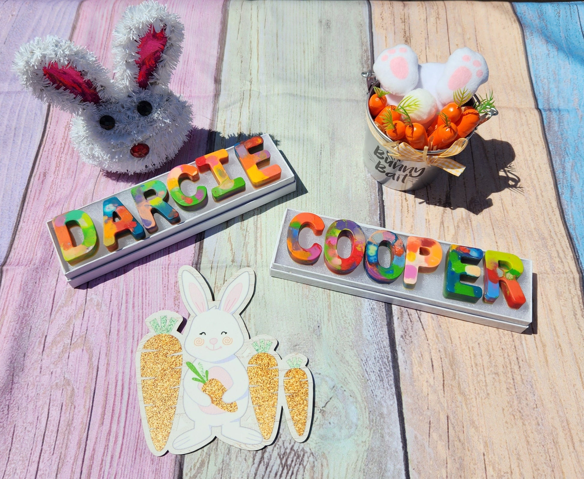 Personalized Crayon Names, Party Favors, Stocking Stuffers, Easter Basket, Flower Girl Gift, Birthday Party Favors