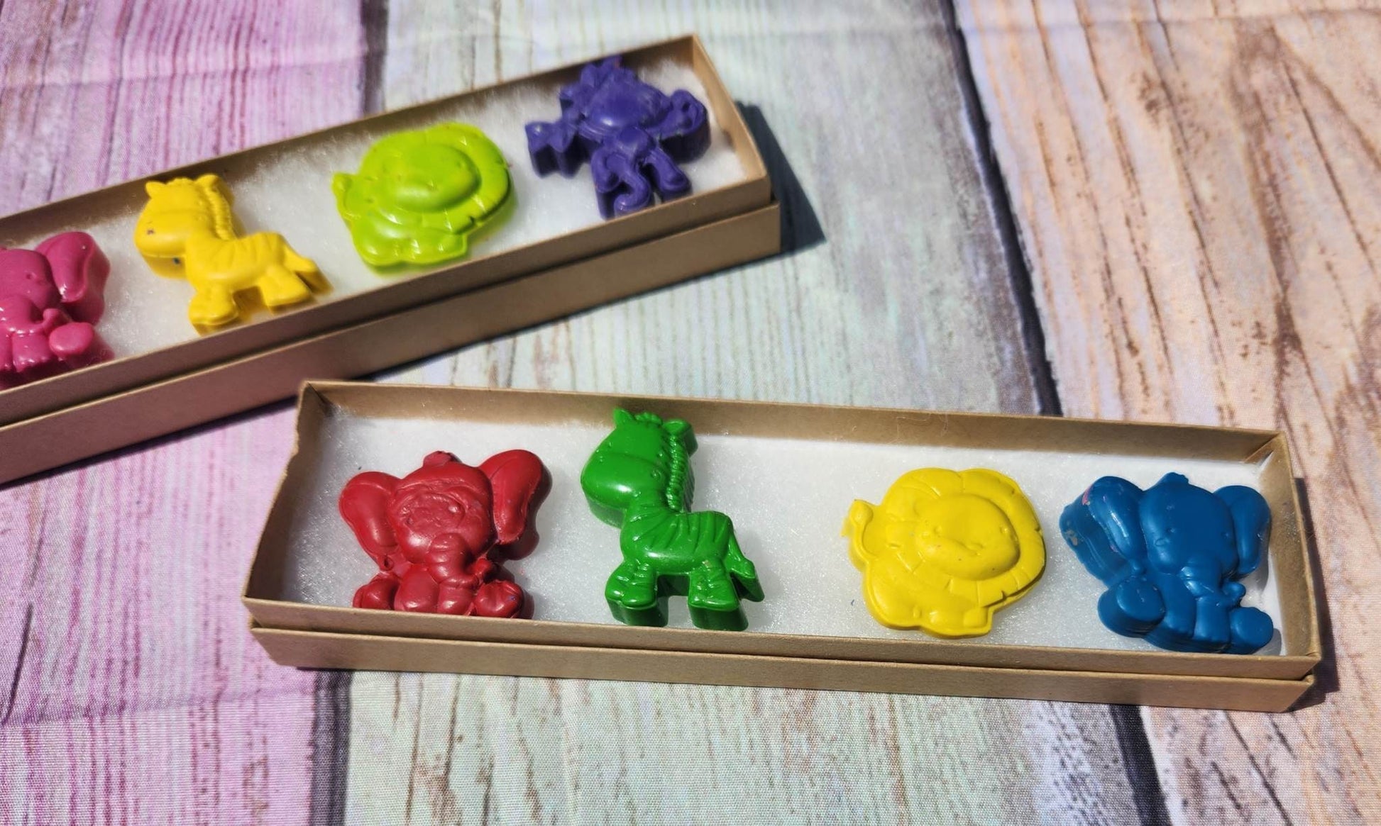 Jungle Animal Crayons: Party Favors, Kids Art - Set of 4
