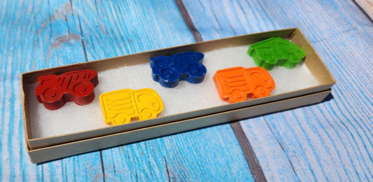 Construction Truck Crayons - Box Set - Party Favors