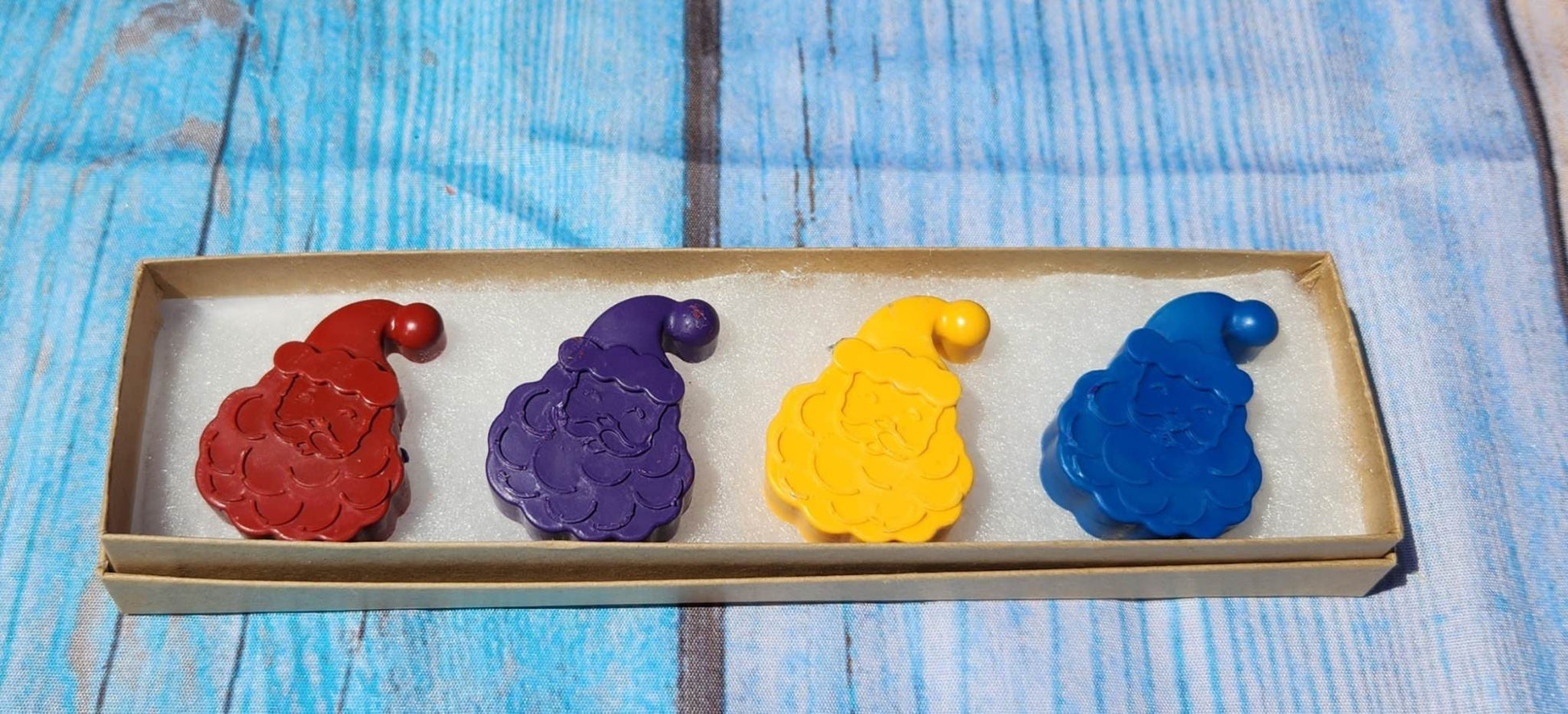 Santa Face Crayons: Christmas Stocking Stuffers, Kids Party Favors