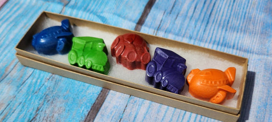 Personalized Crayon Names, Party Favors, Trains, Cars, Planes, Boat Crayons