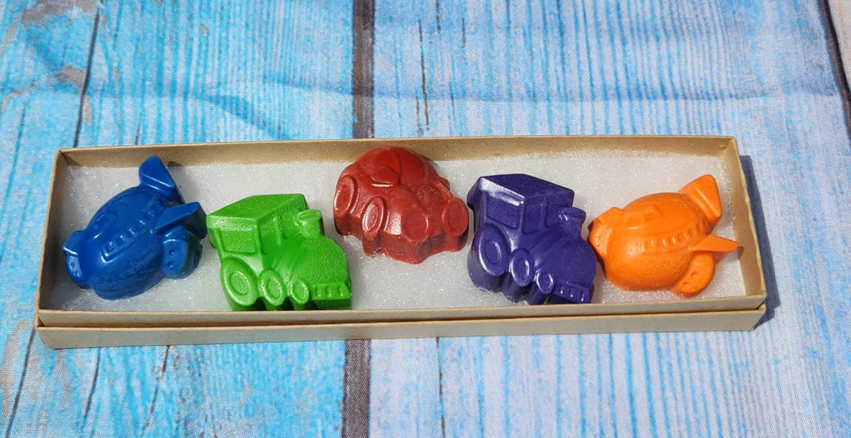 Personalized Crayon Names, Party Favors, Trains, Cars, Planes, Boat Crayons