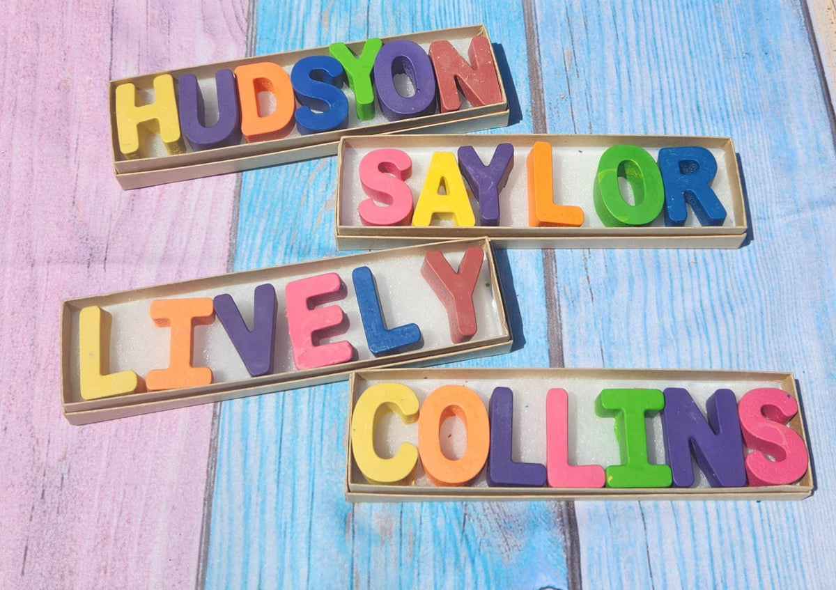 Personalized Crayon Names, Party Favors, Stocking Stuffers, Easter Basket - SOLID COLORS
