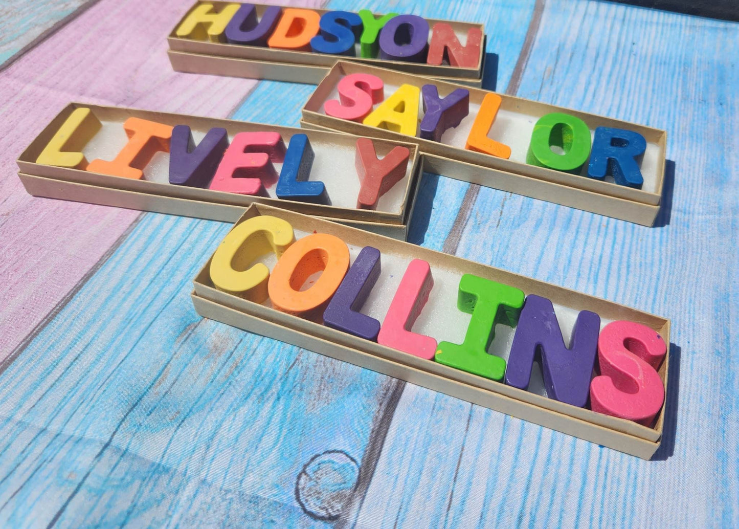 Personalized Crayon Names, Party Favors, Stocking Stuffers, Easter Basket - SOLID COLORS