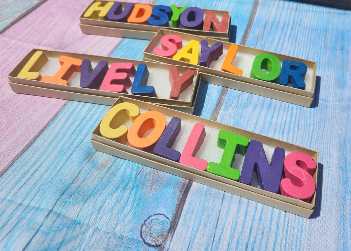 Personalized Crayon Names, Party Favors, Stocking Stuffers, Easter Basket - SOLID COLORS