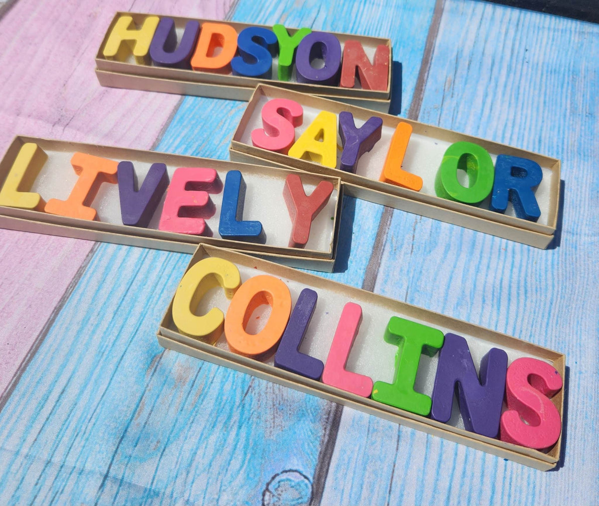 Personalized Crayon Names, Party Favors, Stocking Stuffers, Easter Basket - SOLID COLORS