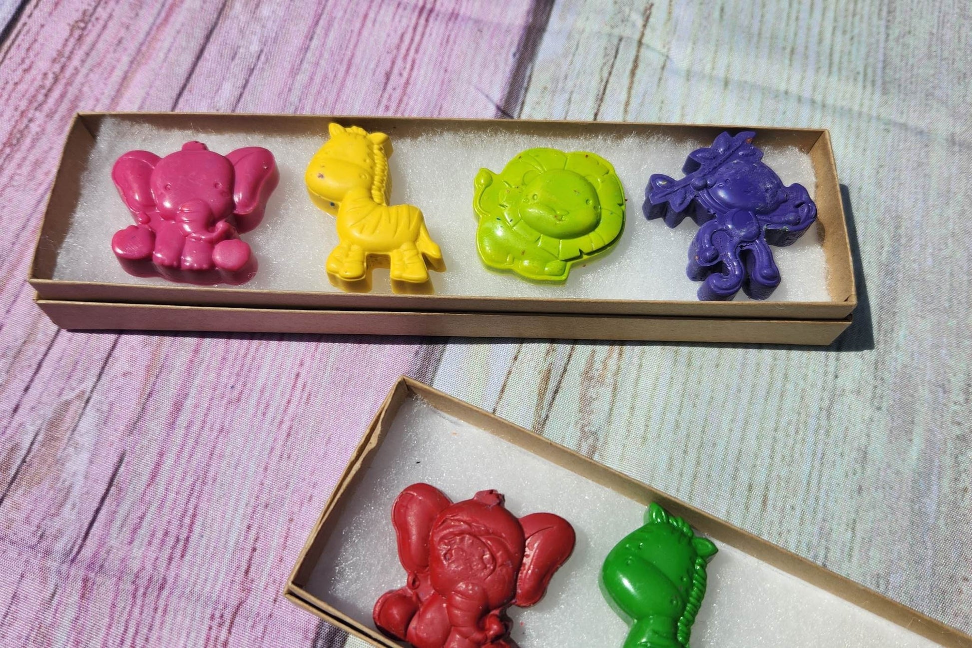 Jungle Animal Crayons: Party Favors, Kids Art - Set of 4