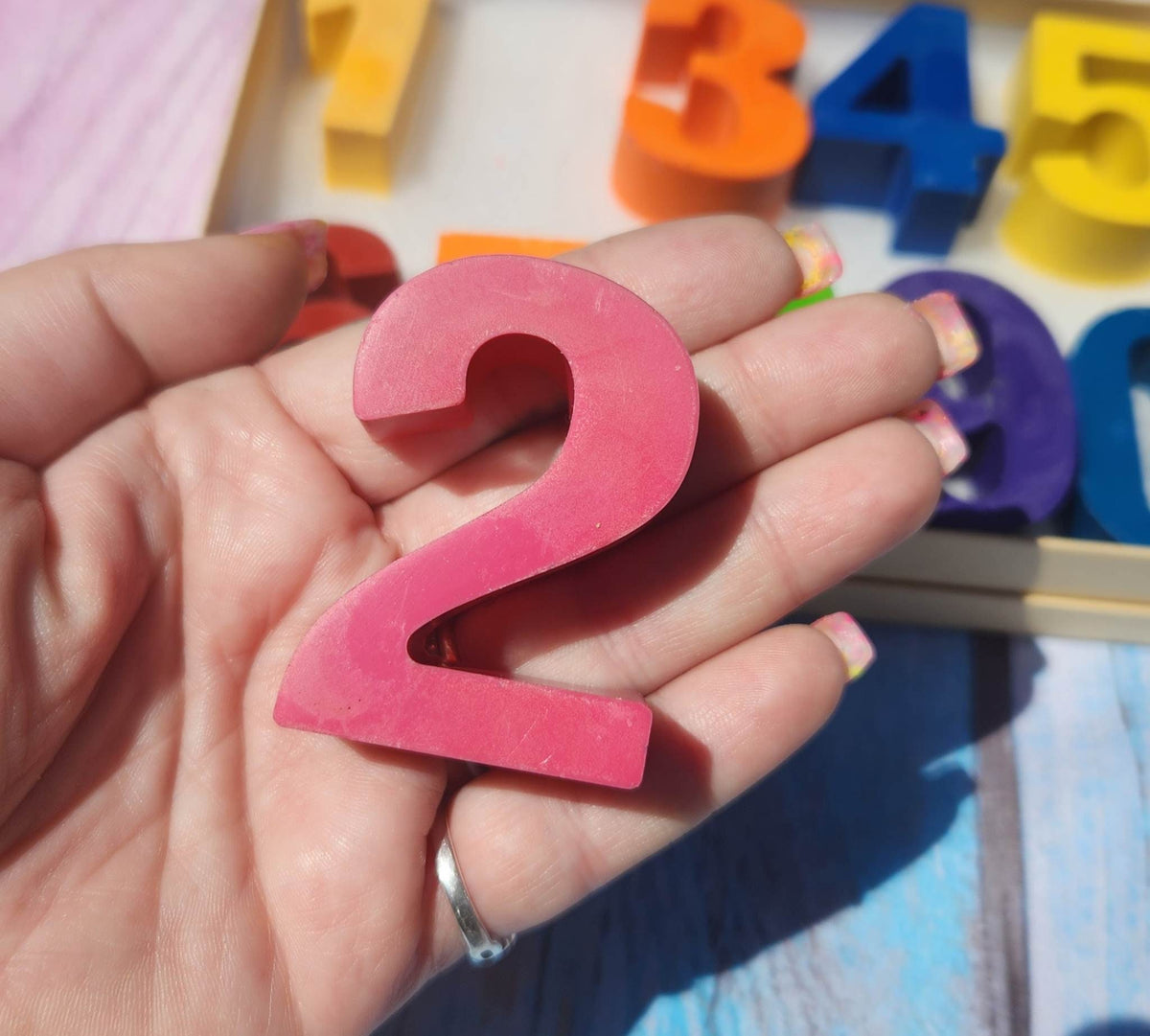 Jumbo Crayon Numbers, one through nine , Party Favors, Crayon names, Crayons, Birthday party gifts