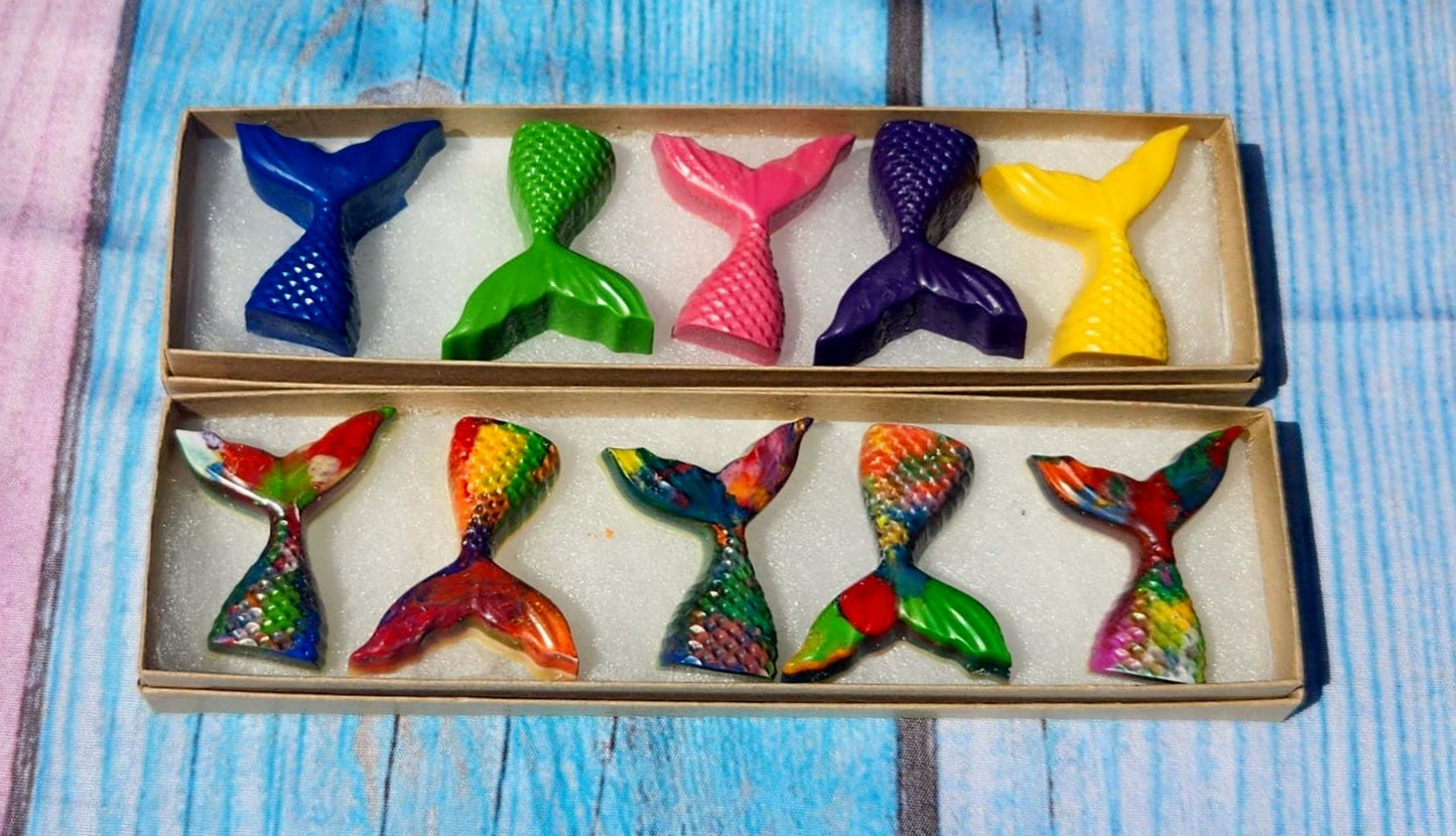Personalized Crayon Names, Party Favors, Mermaid Tail Crayons, Mermaid Crayons, Mermaid Fin Crayons, Mermaid Party