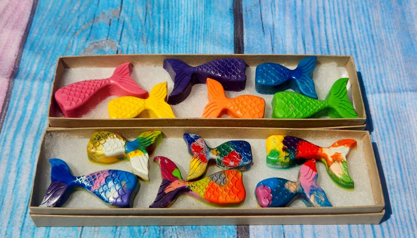 Personalized Crayon Names, Party Favors, Mermaid Tail Crayons, Mermaid Crayons, Mermaid Fin Crayons, Mermaid Party
