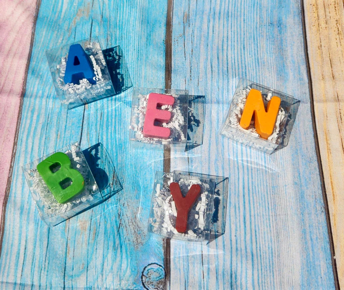 Personalized Crayon Names- Initials , Party Favors, Stocking Stuffers, Easter Basket - SOLID COLORS
