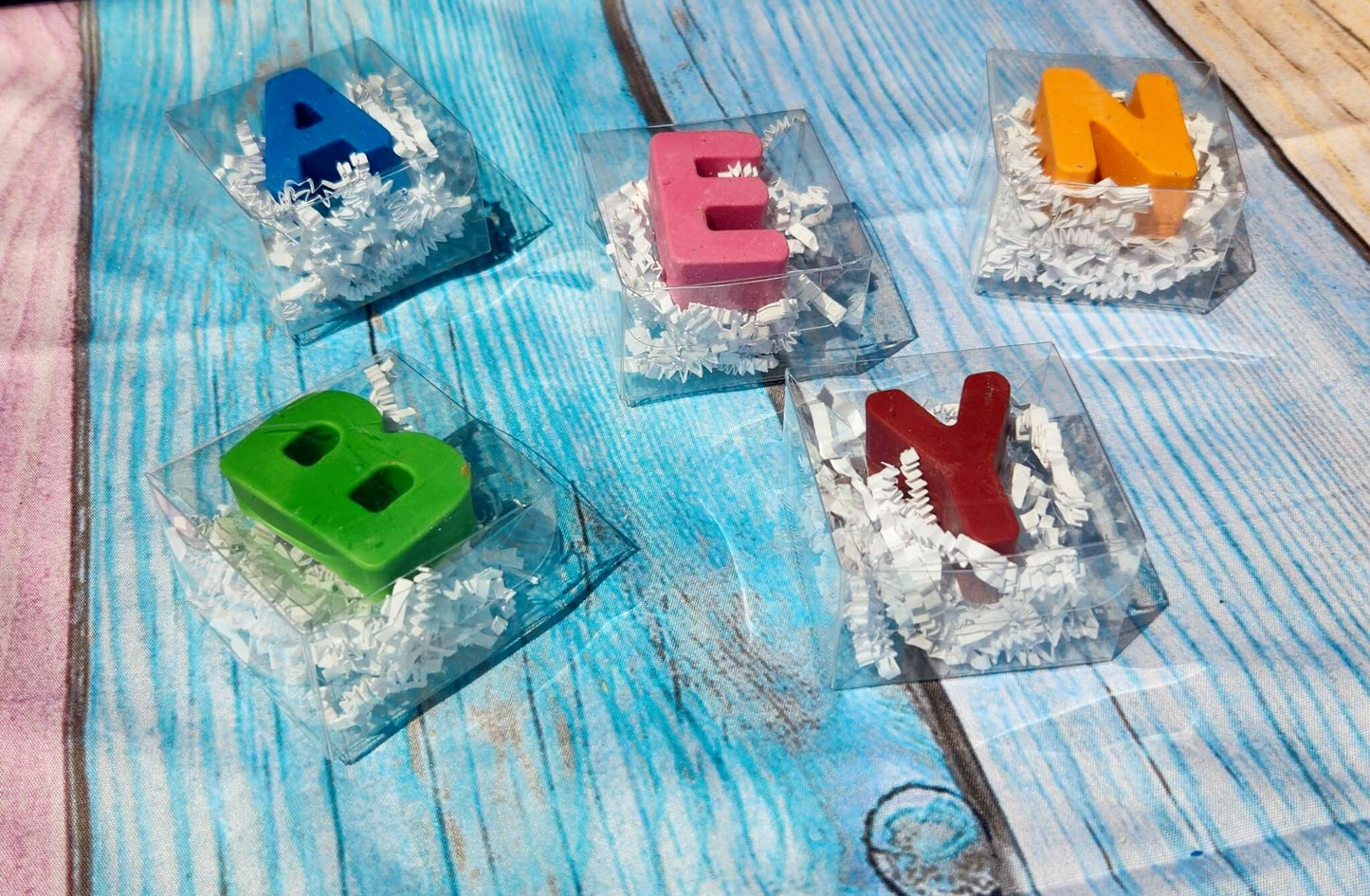 Personalized Crayon Names- Initials , Party Favors, Stocking Stuffers, Easter Basket - SOLID COLORS
