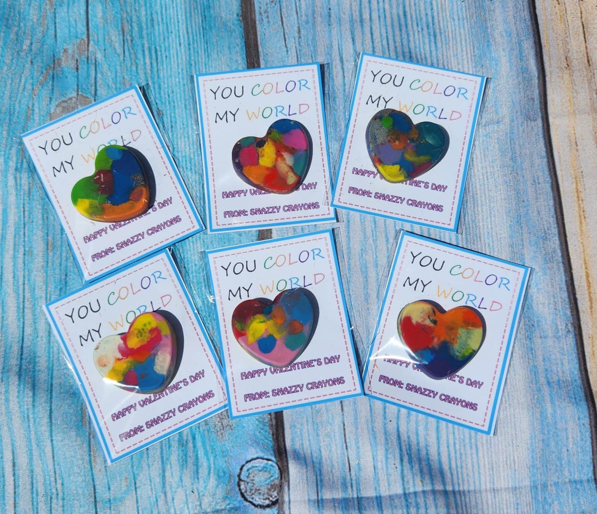 Valentine’s Day Favors with Crayons | Personalized Kids Valentines | Heart Crayon Cards | Classroom Valentines