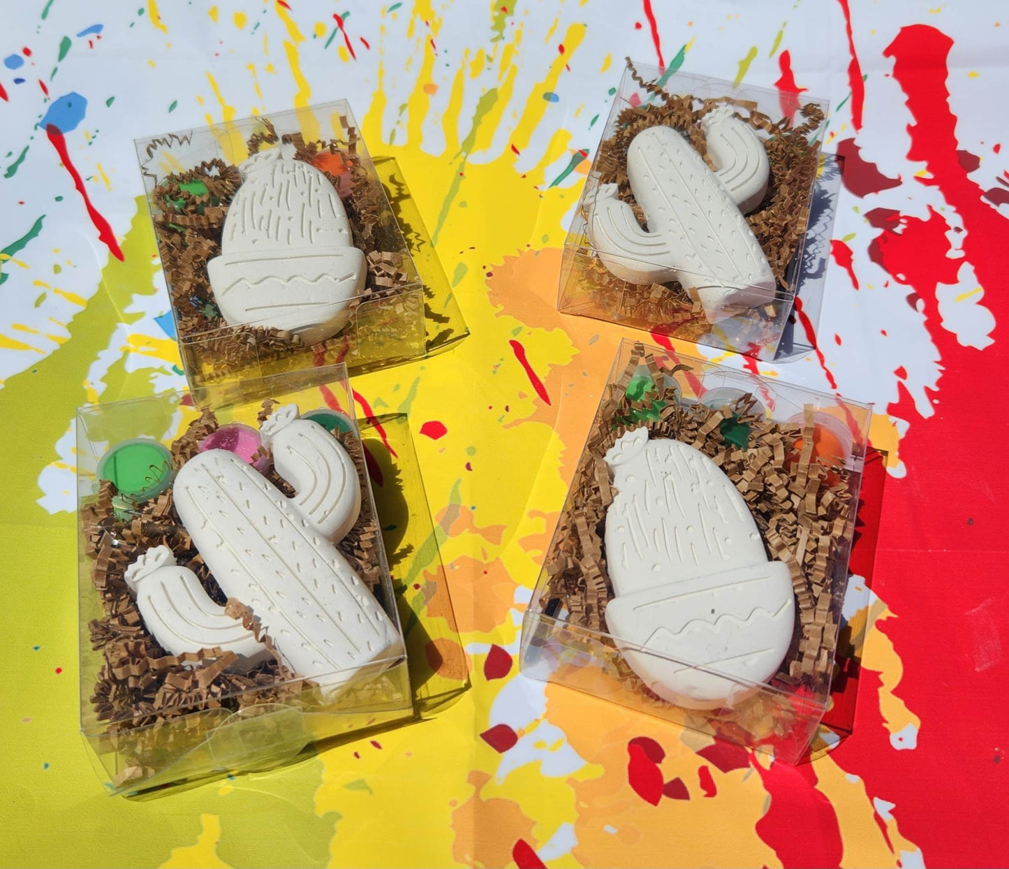 Cactus, Lets Fiesta Birthday Paint your own Kits , Party Favors, Crayon names, Crayons, Birthday party gifts