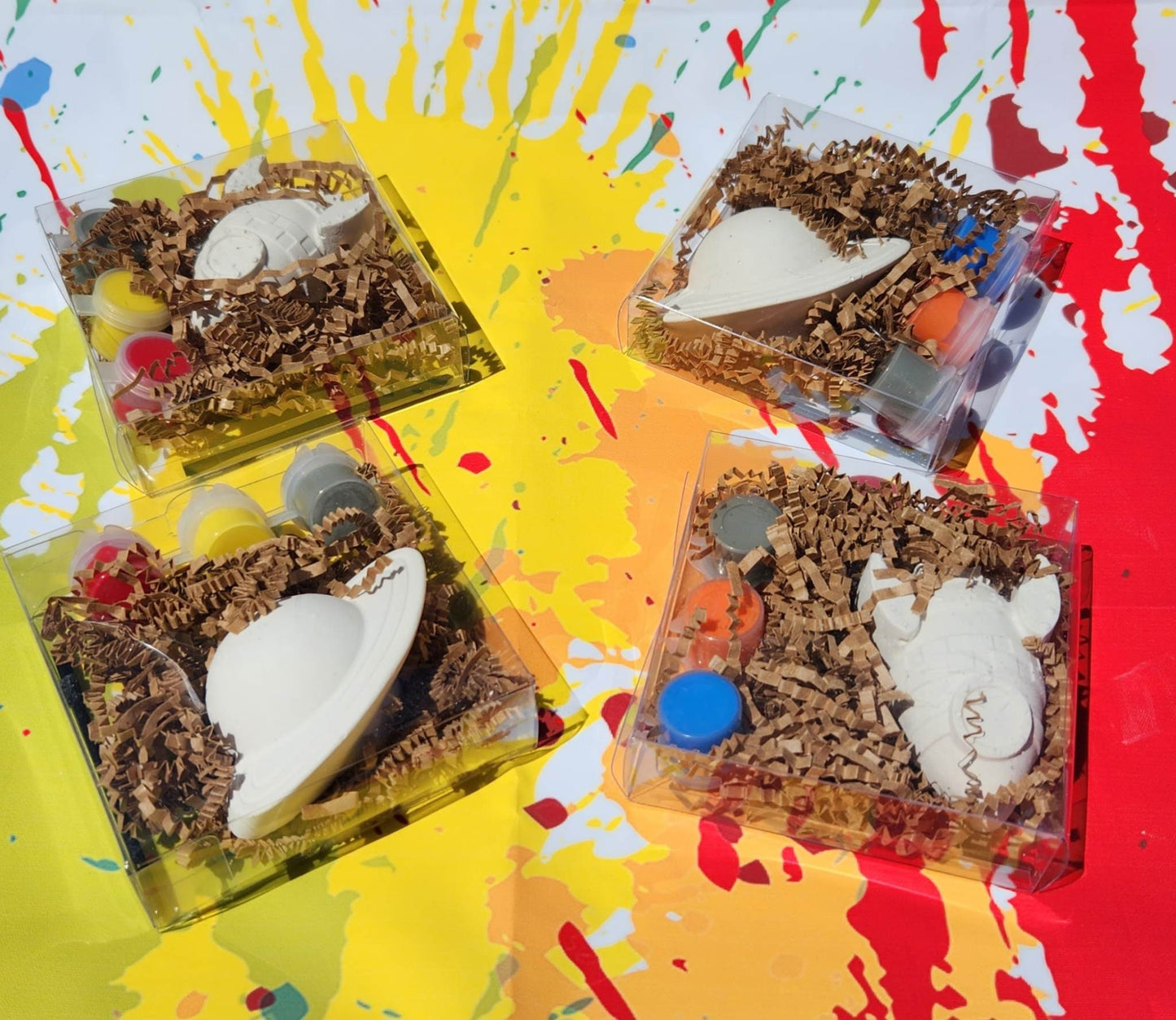 Space Paint Kit: DIY Plaster Craft, Kids Party Favors