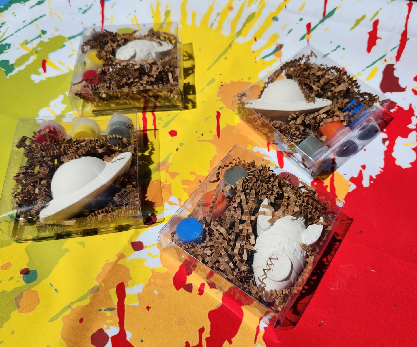 Space Paint Kit: DIY Plaster Craft, Kids Party Favors
