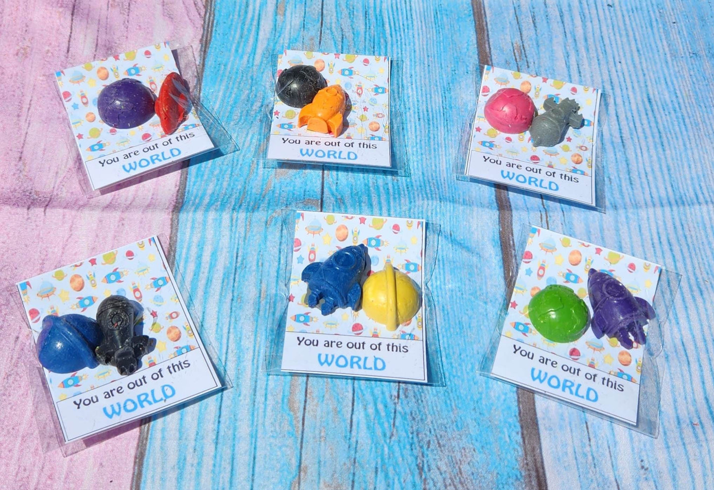 Space Theme Party Favor, Crayon names, Crayons, Birthday Party Favors, Blast Off, Aliens