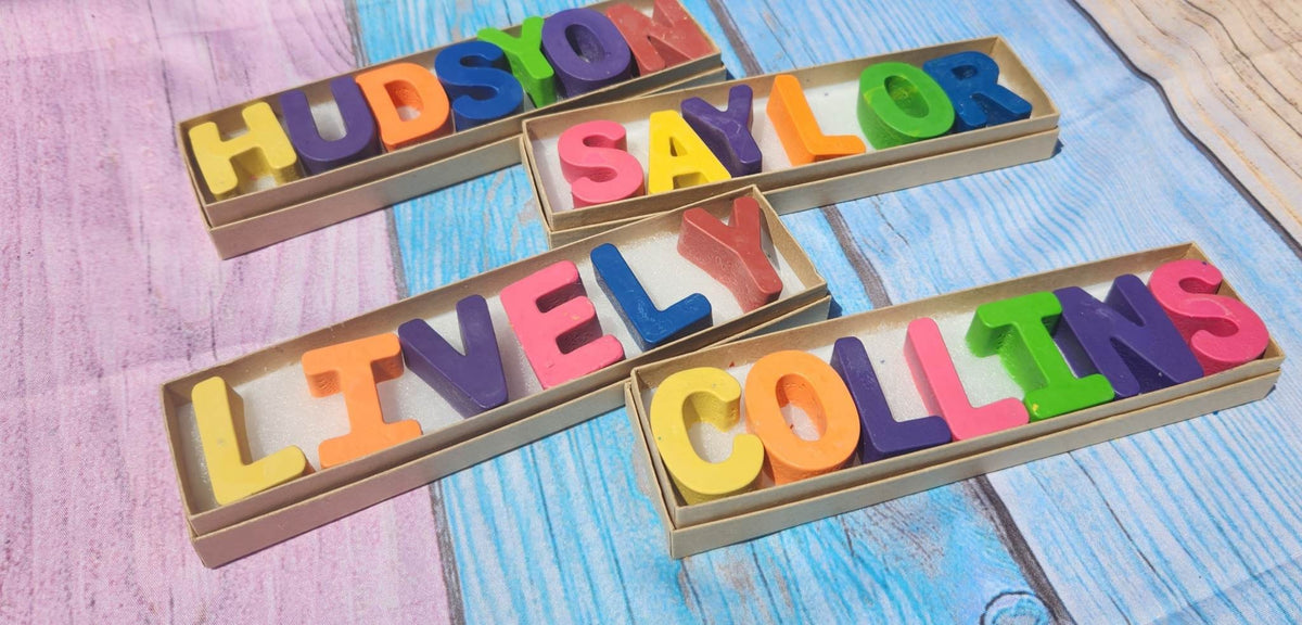 Personalized Crayon Names, Party Favors, Stocking Stuffers, Easter Basket - SOLID COLORS
