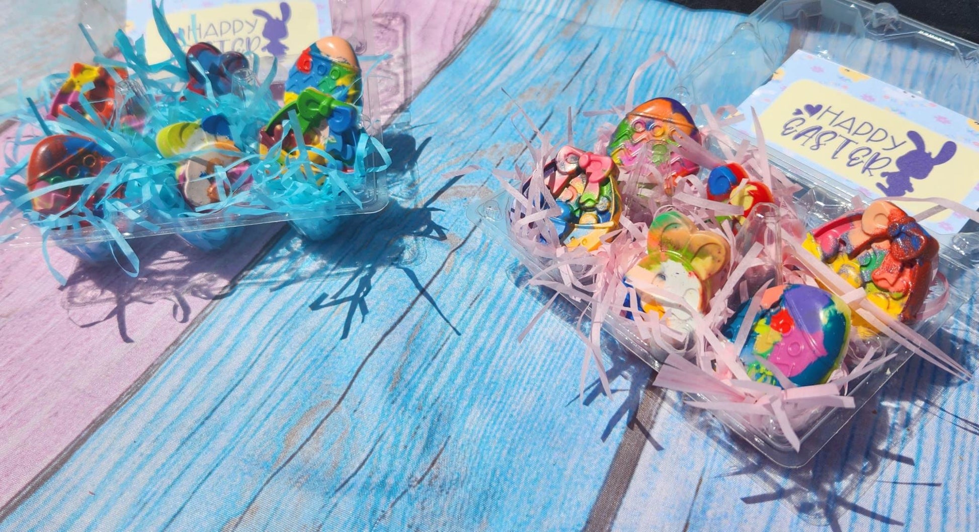 Easter Basket Gift l Kids Easter Gift l 6 Easter Crayons in Carton l Toddler Crayons l Easter Coloring l Easter Crayons l Bunny Crayon