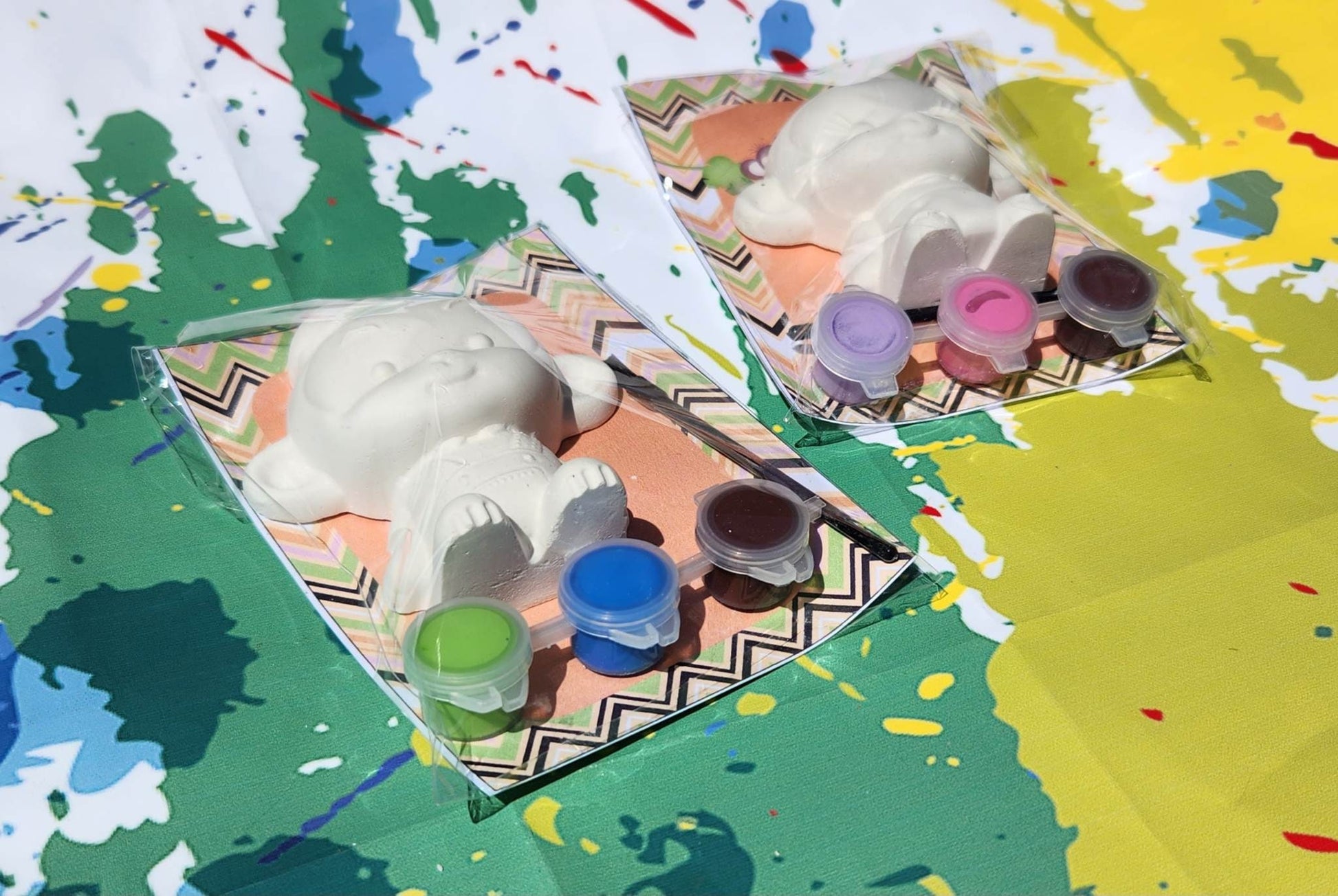Monkey Paint Kit: Birthday Party Favors with Brush & 3 Paints
