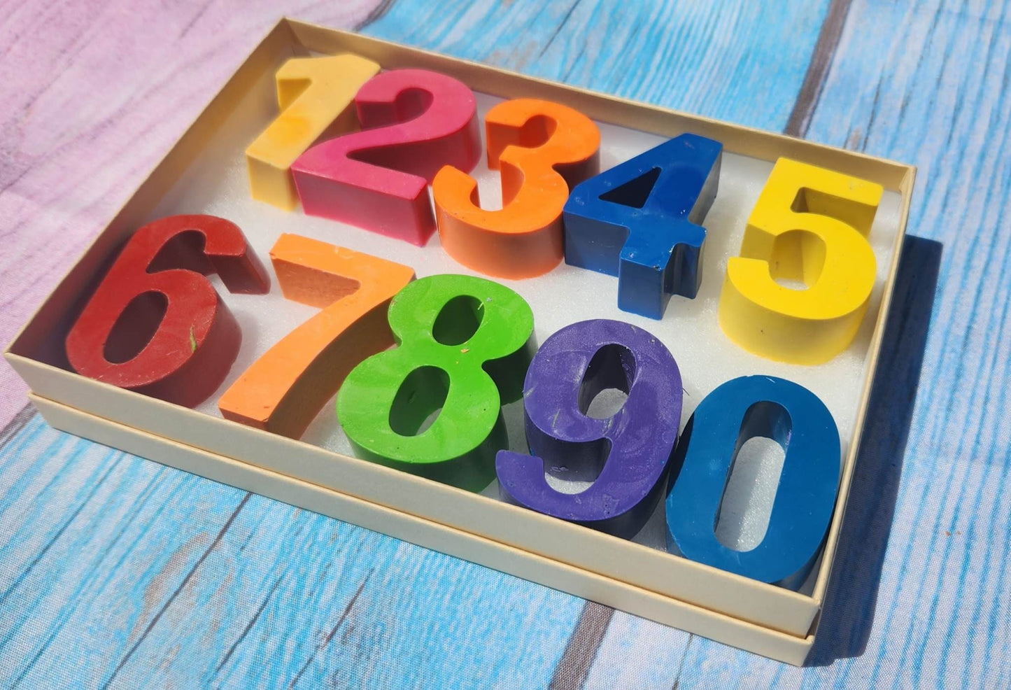 Jumbo Crayon Numbers, one through nine , Party Favors, Crayon names, Crayons, Birthday party gifts