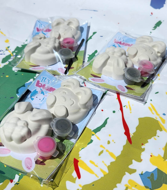 Easter Bunny & Tail DIY Paint Kit | Easter Basket Gift | Kids Easter Craft | Easter Basket Filler | Painting Craft for Kids
