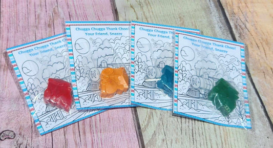 Train Crayons Coloring Kits for Kids | Unique Train Party Favors | Non-Toxic Crayons | Fun Activity Set for Birthday Parties | Train Gifts