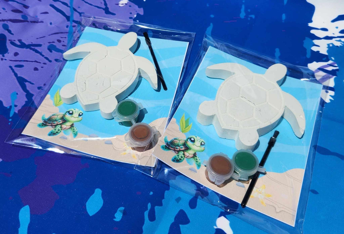 Turtle Paint Kit Party Favors | Fun and Creative Birthday Activity | Non-Toxic Paints | Sea Turtle Theme Party Supplies l Party Favors