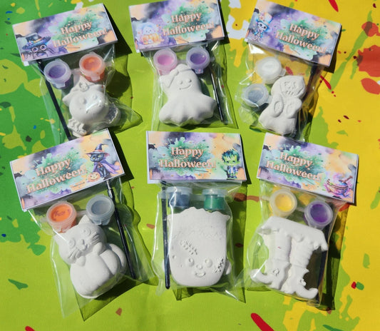 Cute Spooky Halloween Plaster Paint Kits | Party Activity | Kids Craft | Party Bag Fillers | DIY Craft | School Handouts l DIY Paint Kits