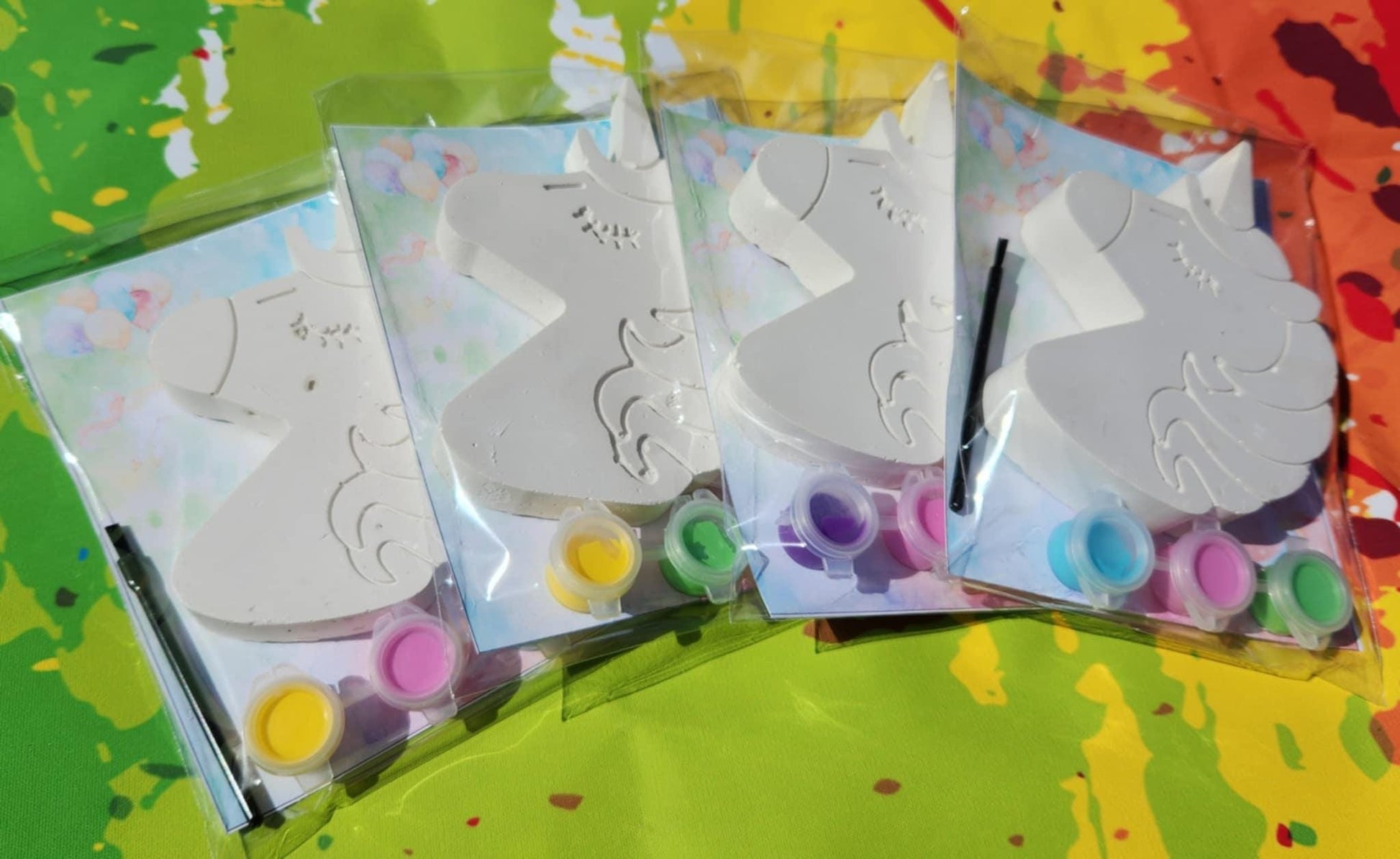Unicorn Plaster Paint Kit: DIY Craft, Kids Birthday Favors