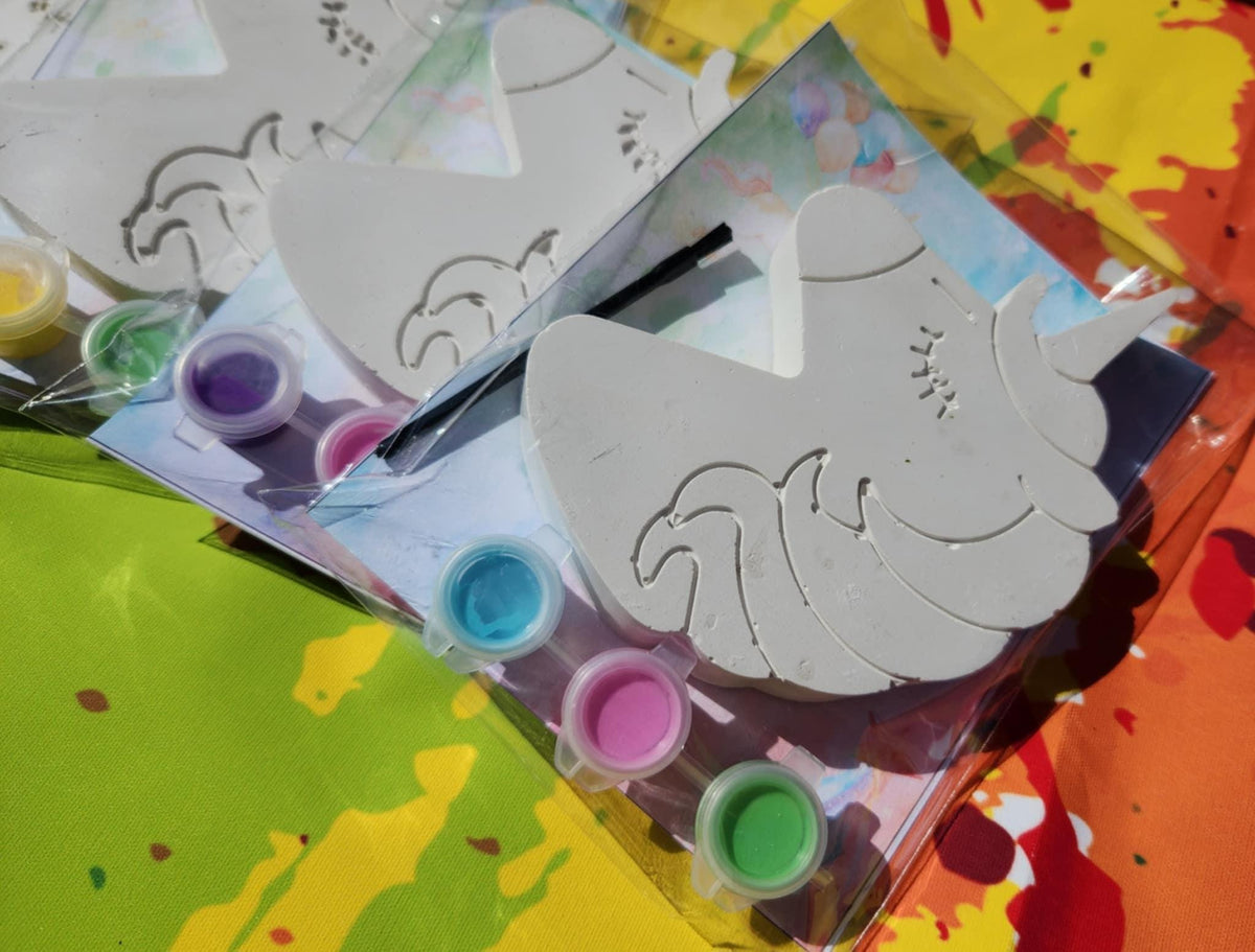 Unicorn Plaster Paint Kit: DIY Craft, Kids Birthday Favors