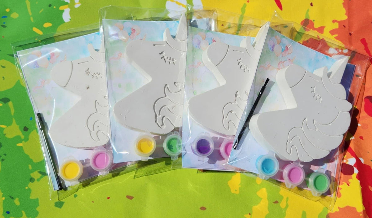 Unicorn Plaster Paint Kit: DIY Craft, Kids Birthday Favors