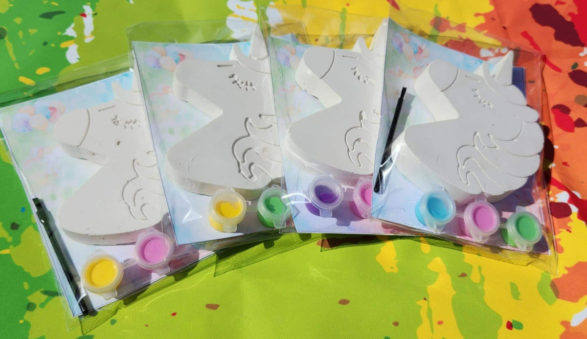 Unicorn Plaster Paint Kit: DIY Craft, Kids Birthday Favors