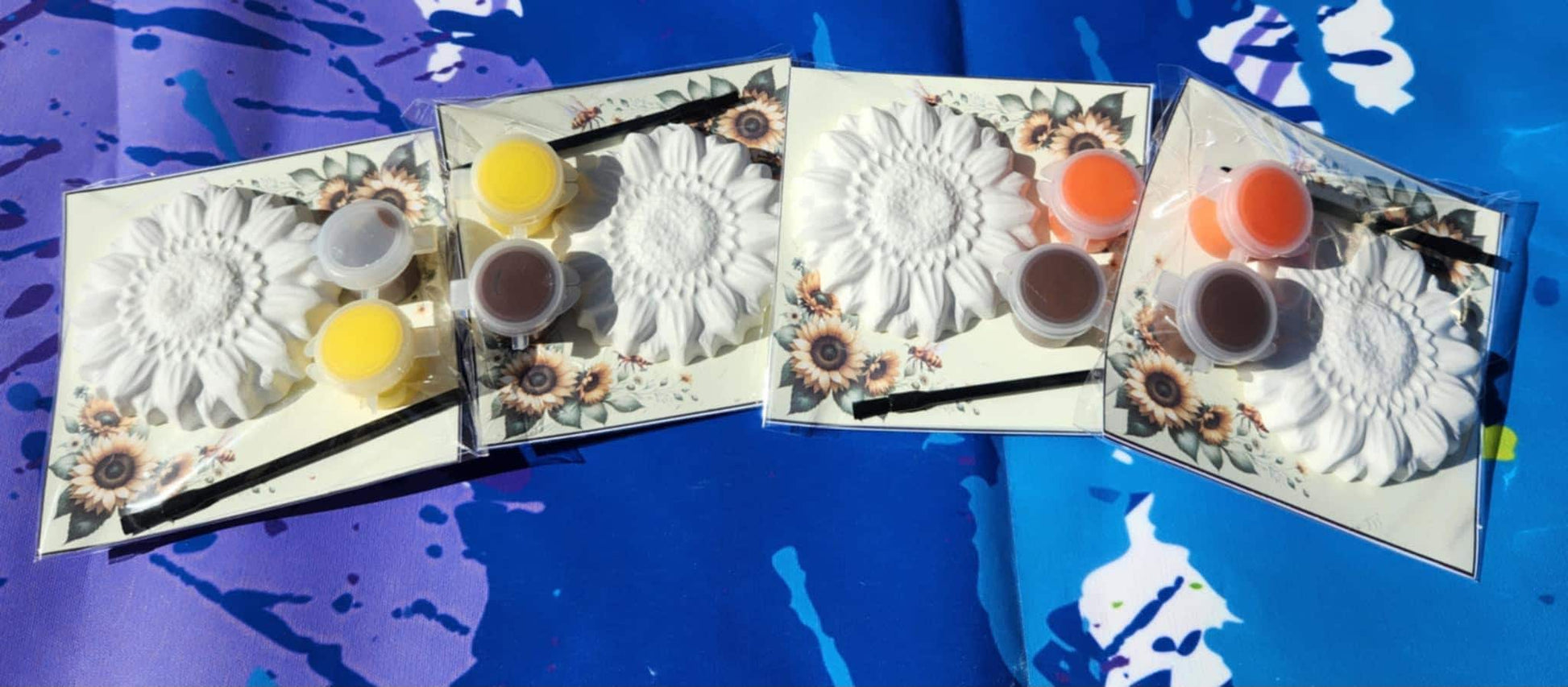 Sunflower Plaster Paint Kits for Kids – DIY Painting Craft Kits, Non-Toxic Paint, Kids Birthday Party Favors, Summer Garden Theme Art Kit