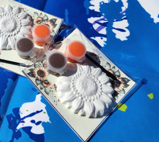 Sunflower Plaster Paint Kits for Kids – DIY Painting Craft Kits, Non-Toxic Paint, Kids Birthday Party Favors, Summer Garden Theme Art Kit