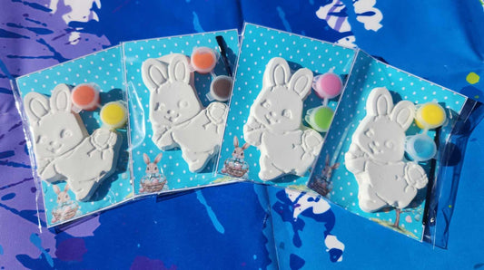 Easter Bunny Plaster Paint Kits - DIY Paint Activity for Kids Easter Baskets, Party Favors & Fun Activities