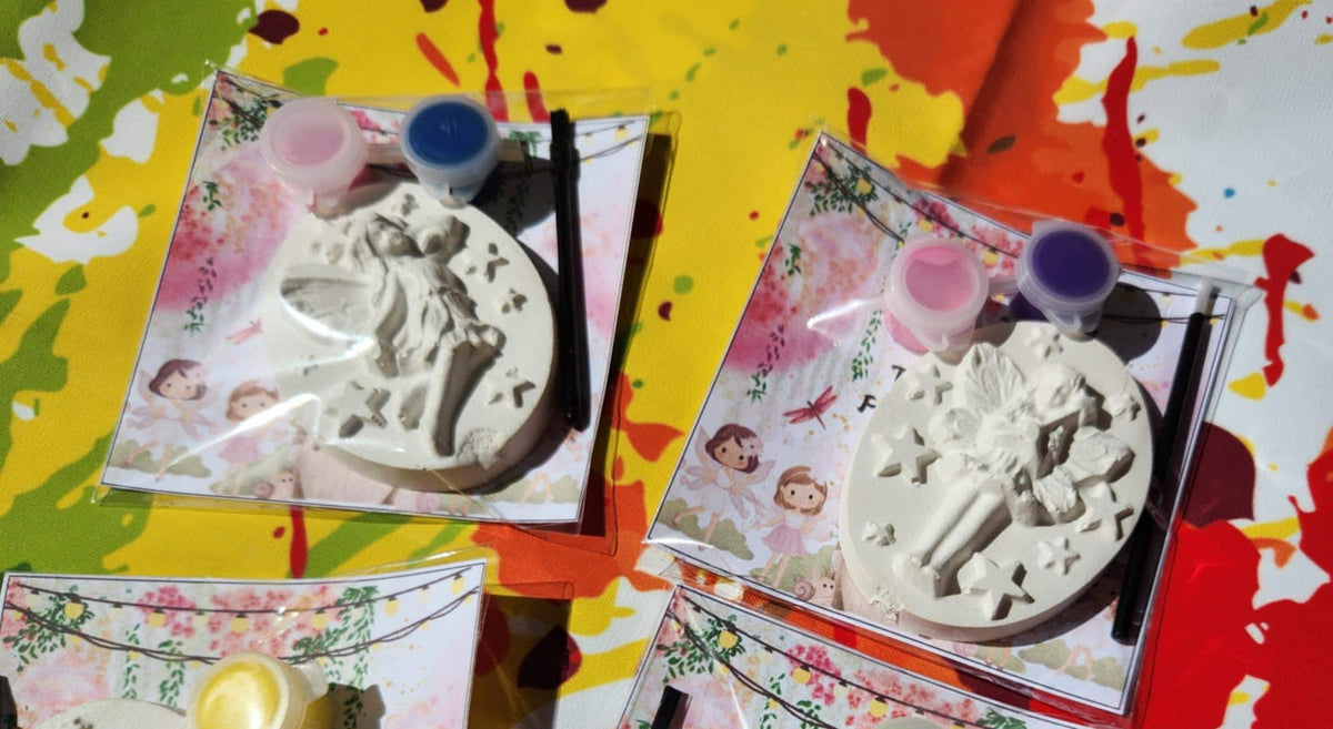 Fairy Plaster Paint Kit Party Favors | Magical DIY Activity for Kids | Enchanted Birthday Party Favors | Fairy Themed Craft Kit