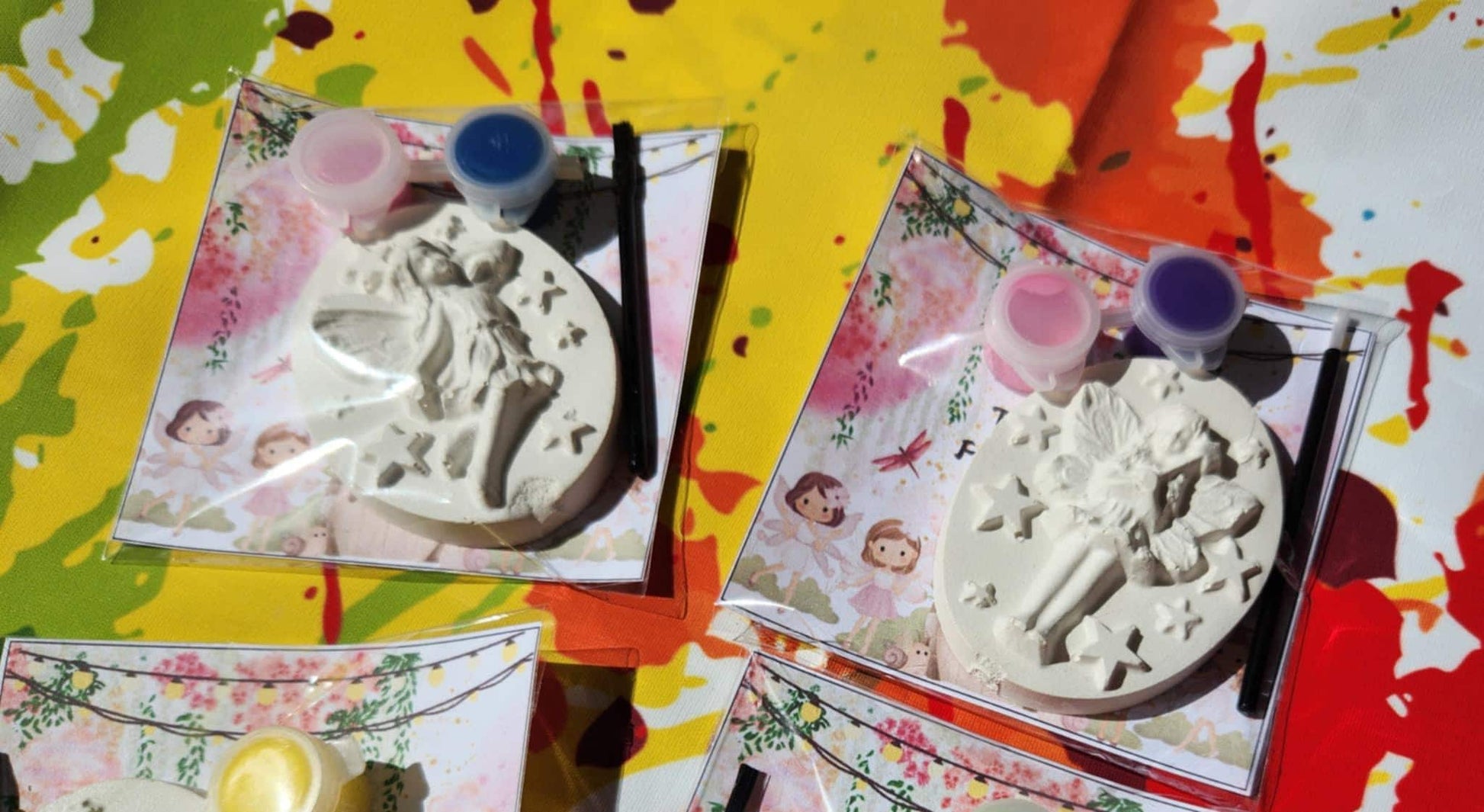 Fairy Plaster Paint Kit Party Favors | Magical DIY Activity for Kids | Enchanted Birthday Party Favors | Fairy Themed Craft Kit