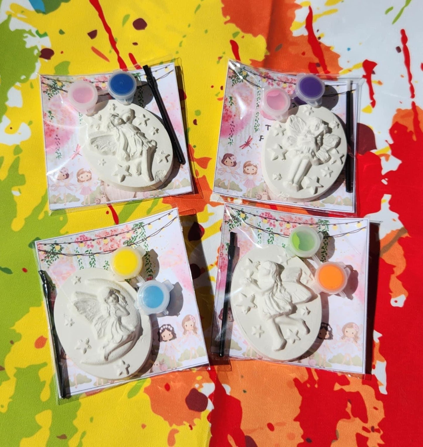 Fairy Plaster Paint Kit Party Favors | Magical DIY Activity for Kids | Enchanted Birthday Party Favors | Fairy Themed Craft Kit