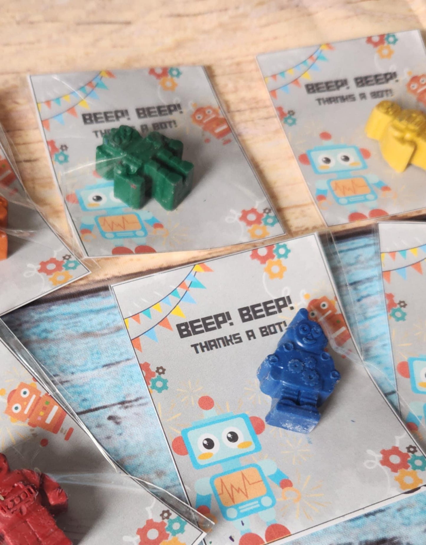 Robot Crayons: Handmade Party Favors