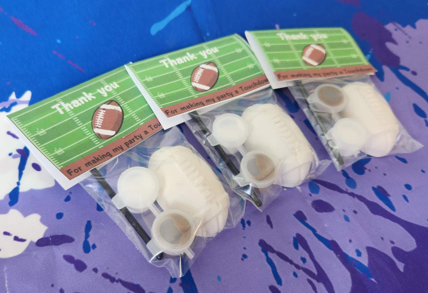 Mini Football-Themed Plaster Paint Kits – DIY Paint Activity for Kids! - Birthday Party Favors | Football Party | Kids Art Kit