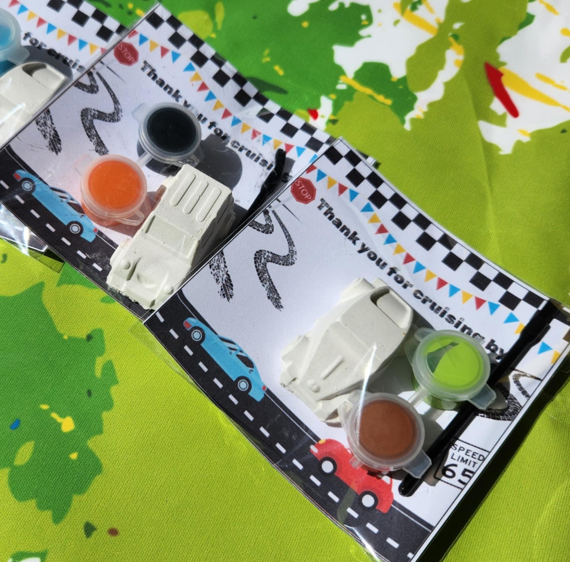 Auto Paint Your Own Kits, Thank you Cards , Party Favors