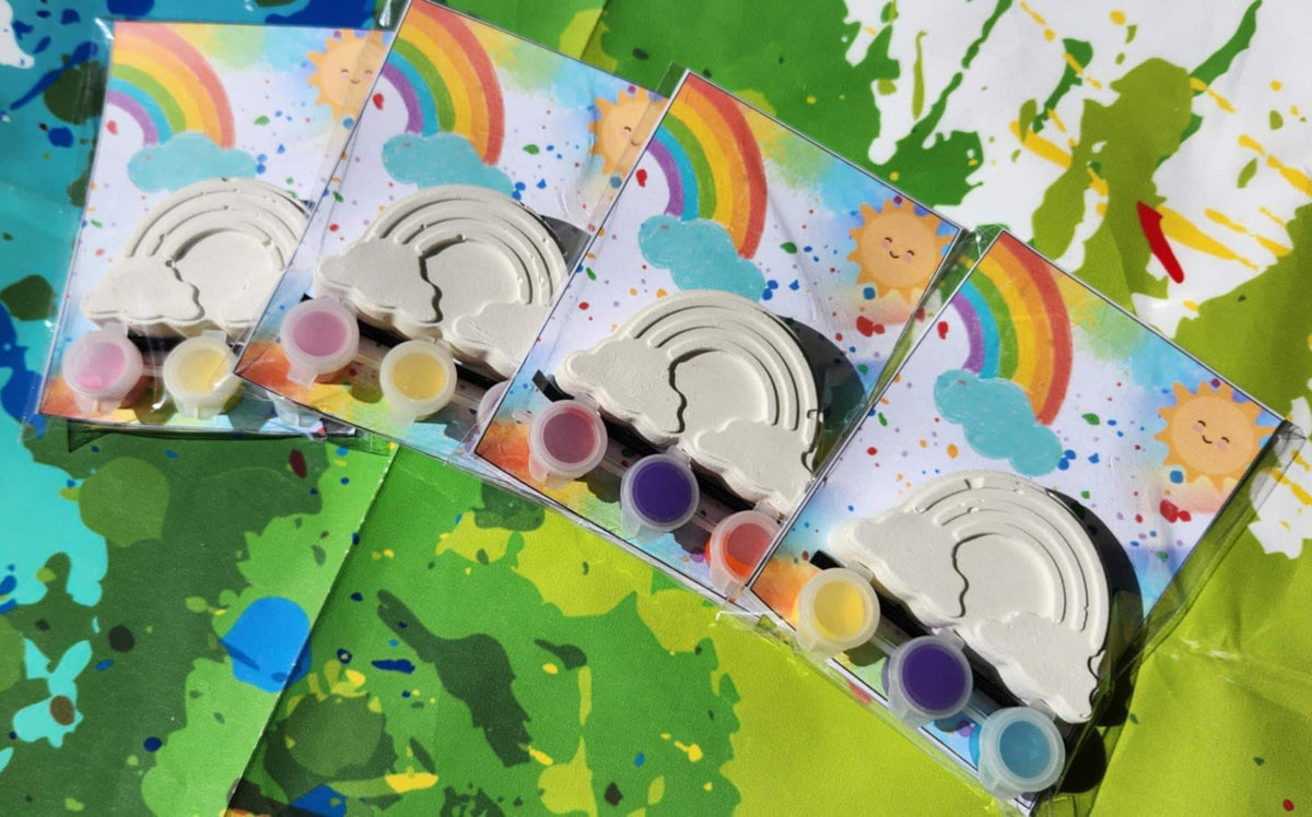 RainBow Paint Kits l Kids Craft l Kids DIY Art l Over the Rainbow Party Favors l Birthday Favors l Grab Bag l Rainbow Thank you Gifts
