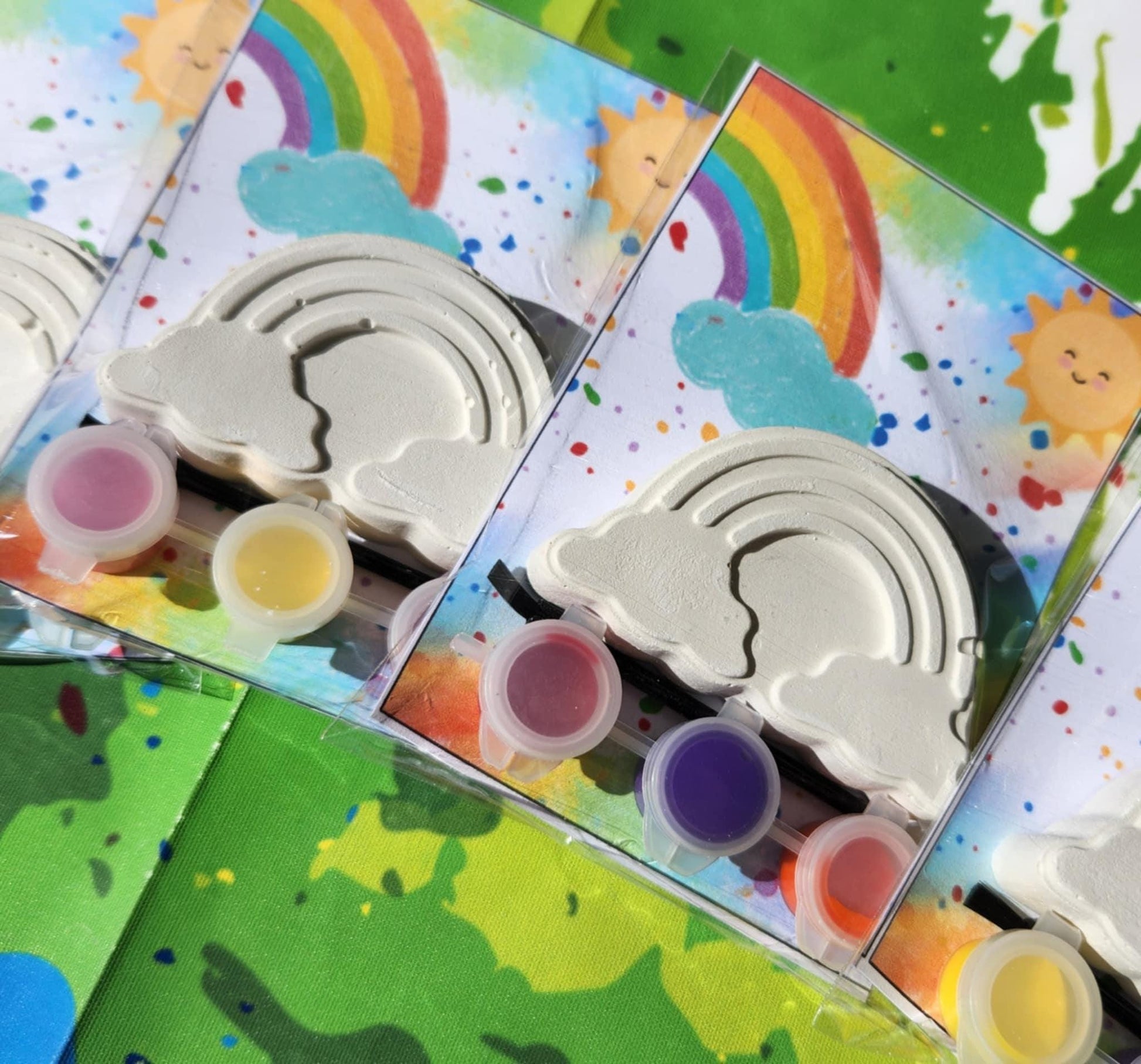 RainBow Paint Kits l Kids Craft l Kids DIY Art l Over the Rainbow Party Favors l Birthday Favors l Grab Bag l Rainbow Thank you Gifts